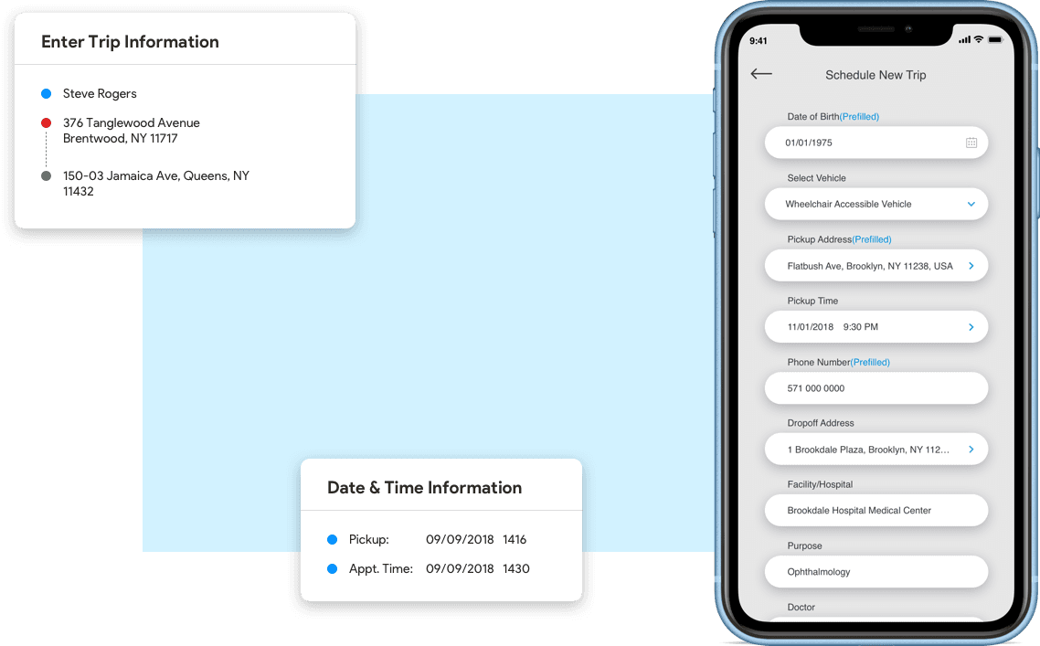 Ease of trip creation